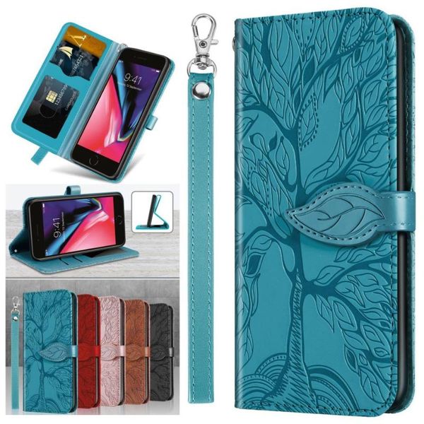 

tree texture cool leather case for etui sony 8 xz2 man women leaf holster solid color embossing phone shell dp23g cell cases