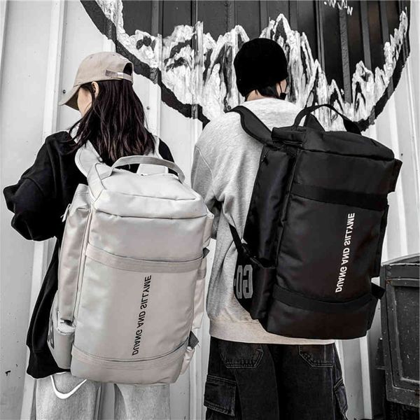 

fashion handsome college students simple ins fashion cool backpack korean skiing