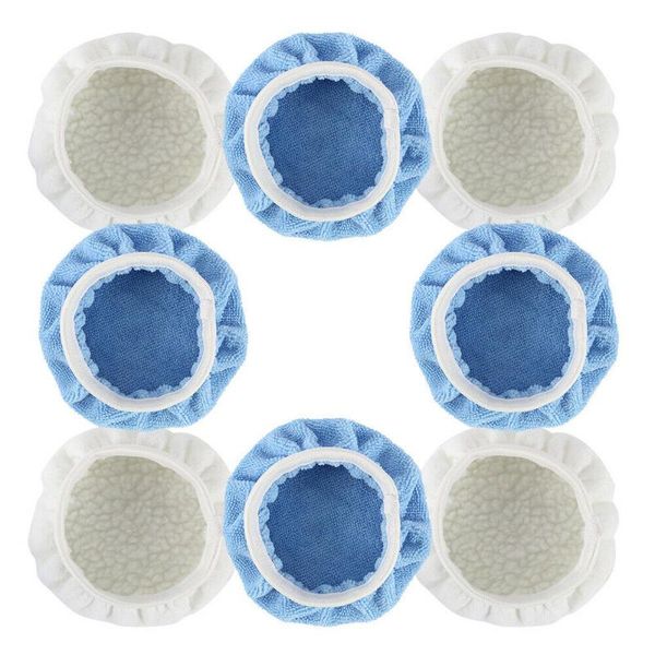 

care products 150mm polishing pad 5-6 inch 8pcs set buffer car polish bonnets washable