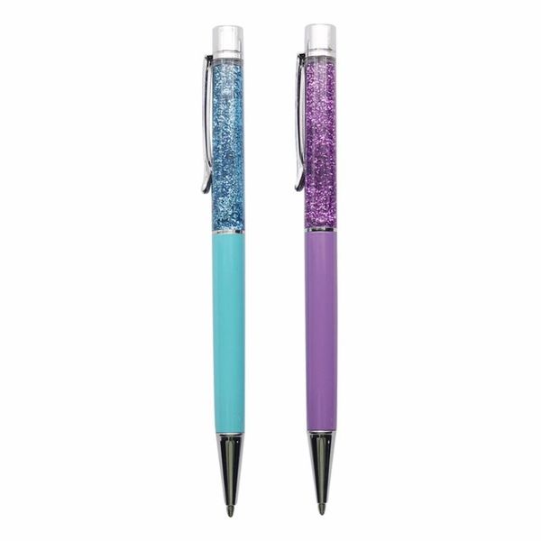 

gradient ballpoint pen creative exquisite gold foil metal festival gifts student supplies pens, Blue;orange