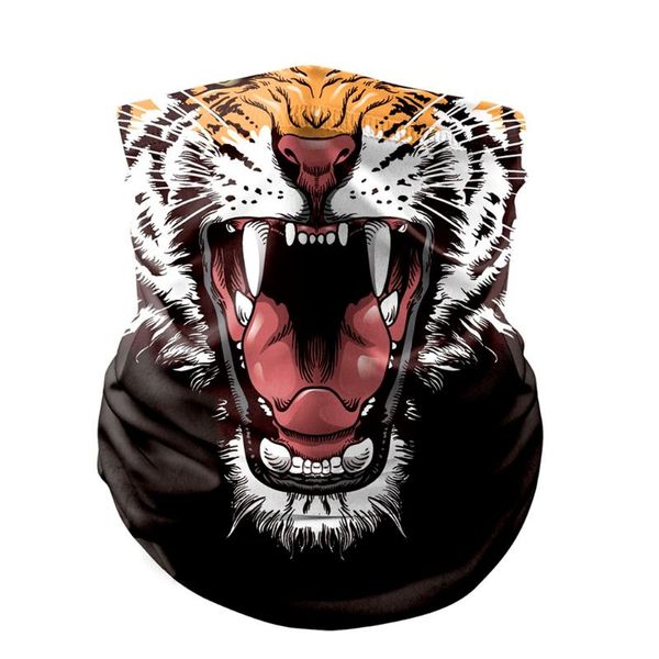 

scarves animal printed bandana mask scarf neck gaiter tube headwear motorcycle face sunscreen hiking, Blue;gray