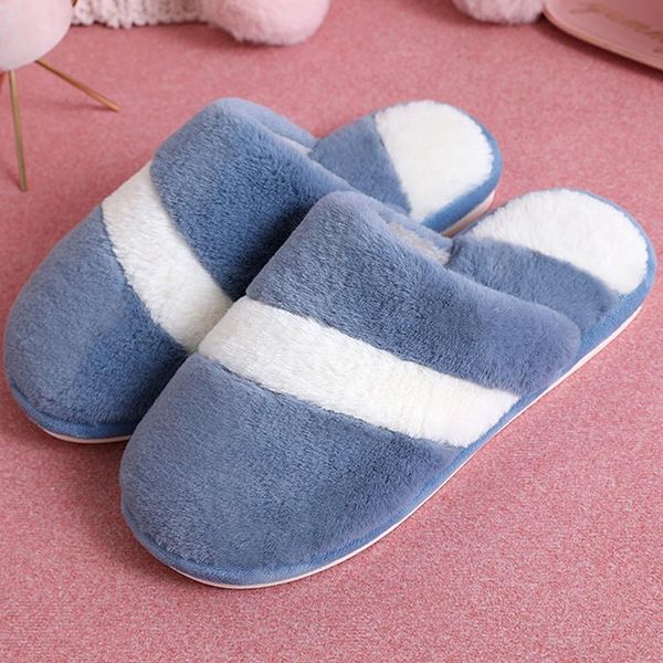 

women's slippers warm indoor mixed colors for women furry home soft female shoes 2021, Black