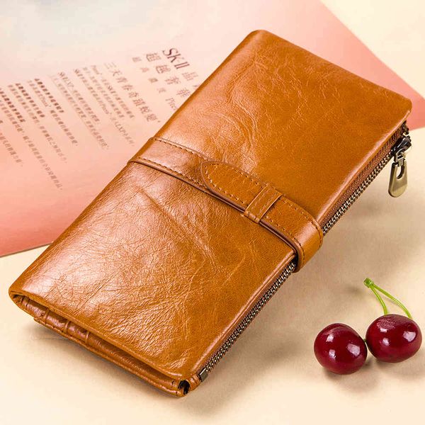 

real leather handbag wallet fashion 20% off women's long wallet, Red;black