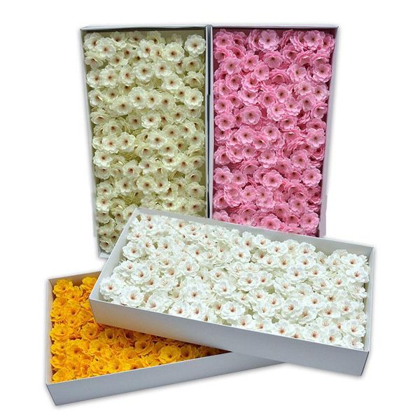 

decorative flowers & wreaths 50pcs/set soap artificial flower cherry blossom heads petals bridal wedding party supply table floor diy decora