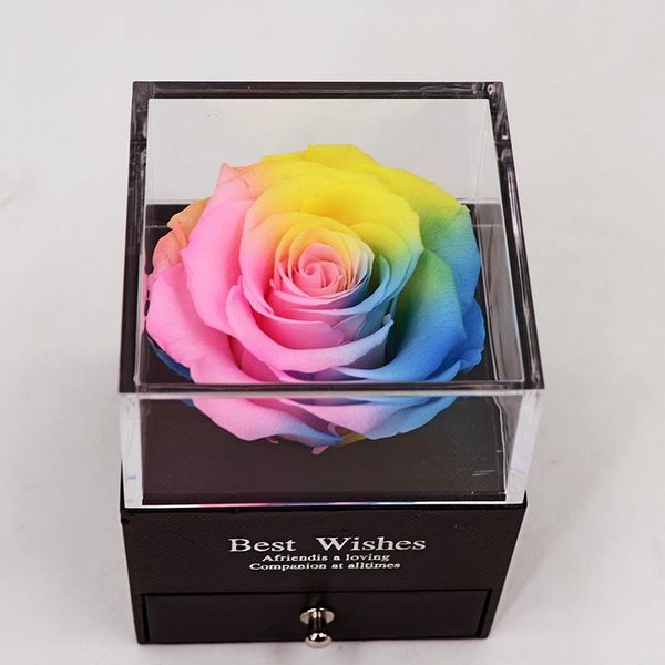 

decorative flowers & wreaths rose space dried flower jewelry box mother's day eternal christmas valentine's girlfriend widding gif