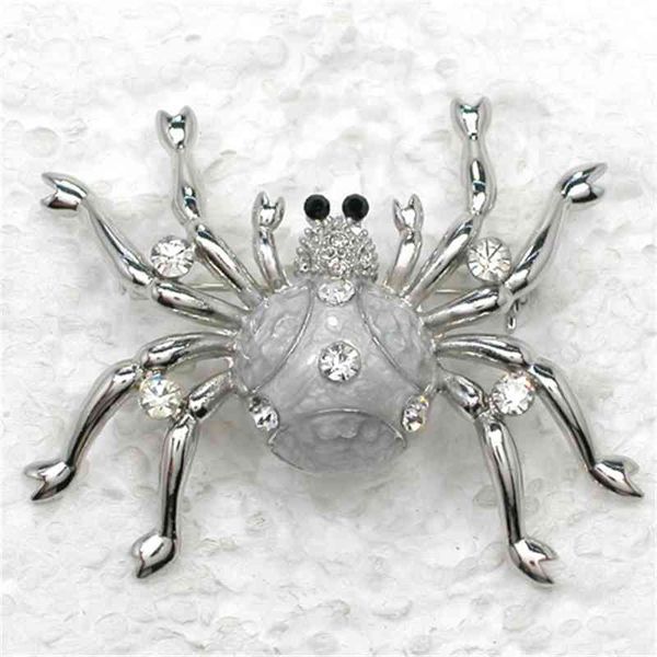 

12pcs/lot whole fashion brooch rhinestone bug enamel pin brooches c102014, Gray
