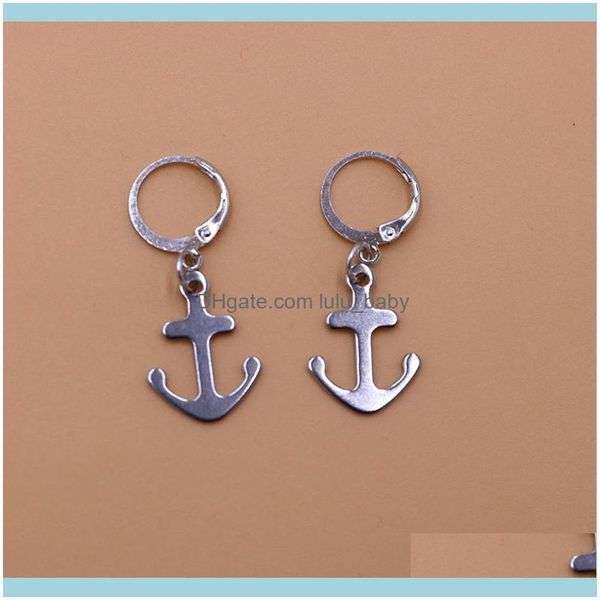 Jewelry1Pair Kleine Pfeil Kreis Ohrringe Für Frauen Schmuck Silber Farbe Anker Hoop Mode Frauen Earing Ohrringe Z05 Hie Drop Lieferung 20