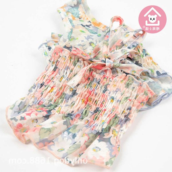 

the dog clothes weipet town xiaxianhua chiffon navel teddy bear fight cat dog dress