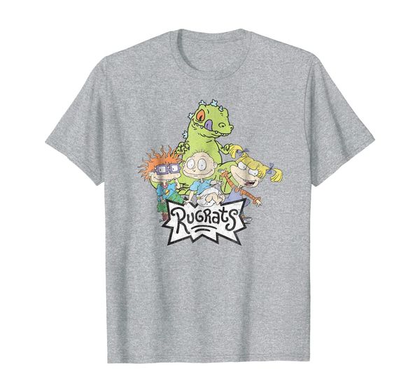 

rugrats group t-shirt, White;black