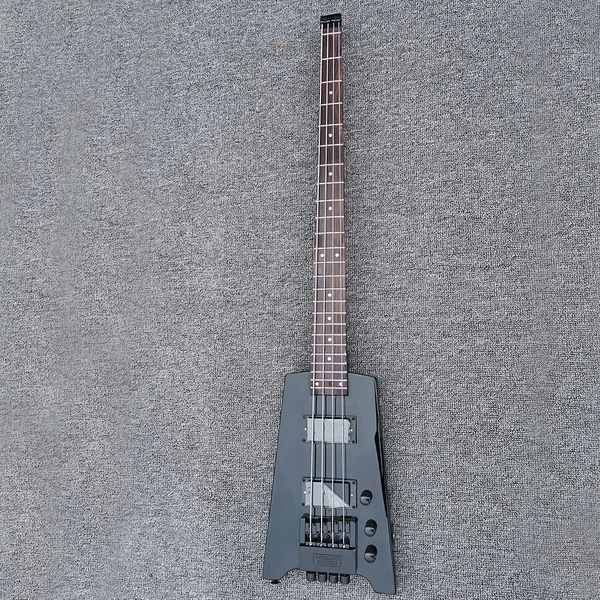 

highly recommend headless 4 strings black electric bass guitar with floyd rose,rosewood fretboard,24 frets,can be customized