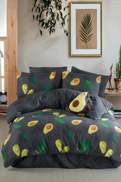 

bedding sets avocado dark 100% cotton double duvet cover set 86825720011771