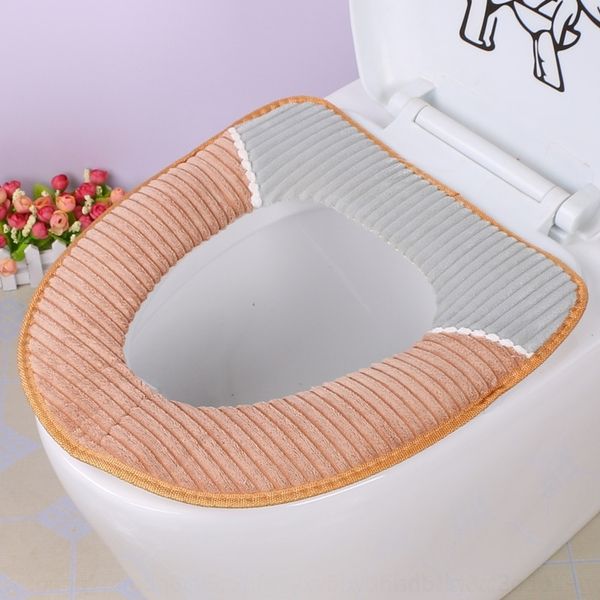 

NsFe corduroy cushion wter gasket four seasons stickers corduroy toilet seat cushion winter toilet seat gasket in four seasons wick wick