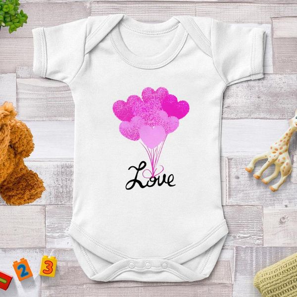 

rompers funny graphic baby girl romper punk hip hop toddler summer flower balloon born jumpsuits ropa de debe niÃ±a vintage vogue, Blue