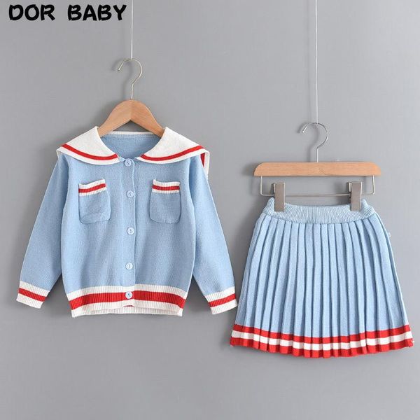 

women's sailor collar knitted dress, sweater and baby long sleeve beautiful men's clothing, 2 girl's dresses, Red;yellow