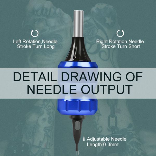 

professional adjustable tattoo grip aluminum alloy tattoo machine guns supplies cartridge grip tube with needle barscouts