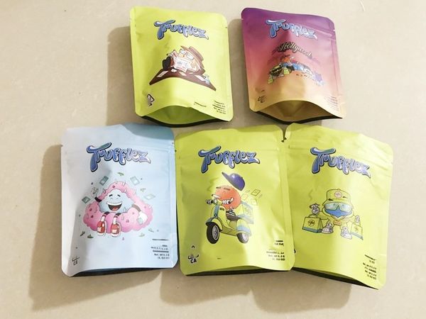 

empty 3.5g eighth white trufflez packaging bag smell proof scotti cake pie truffle cookies childproof zipper package flower mylar bags