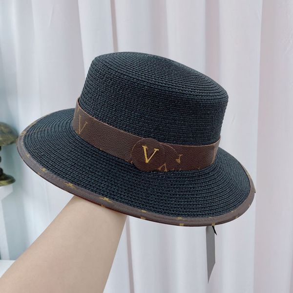 

fashion women designer wide brim bucket hats luxury casquette summe holiday sunhats fedora womens bonnet big brim beanies baseball caps nice, Blue;gray