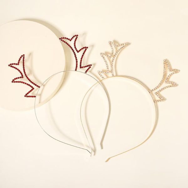 

hair clips & barrettes christmas headbands for women fashion rhinestone inlaid handmade hoop prom costume festival gifts accessory, Golden;silver