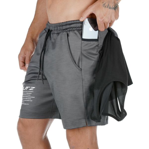 

men shorts sportswear jogger fitness bodybuilding shorts male summer workout breathable mesh quick dry beach pants 2021, Black