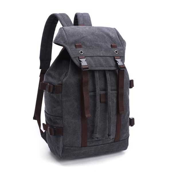 

latest college school bag backpack leisure retro sports gym canvas