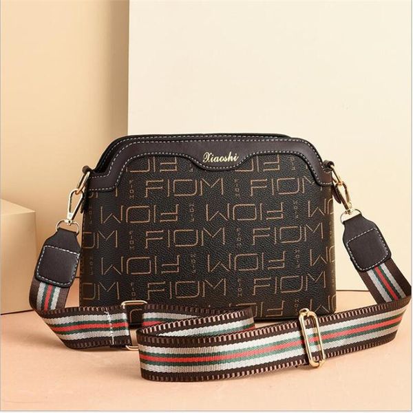 

evening bags fashion small square bag 2021summer style shoulder wide strap large capacity messenger luxury handbag purse