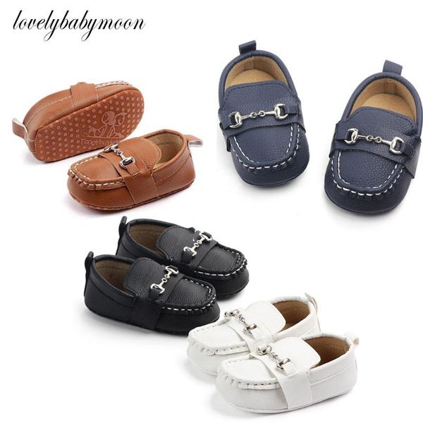 

classic brand soft leather baby shoes moccasins fashion infant boys girls slip-on peas casual born first walkers