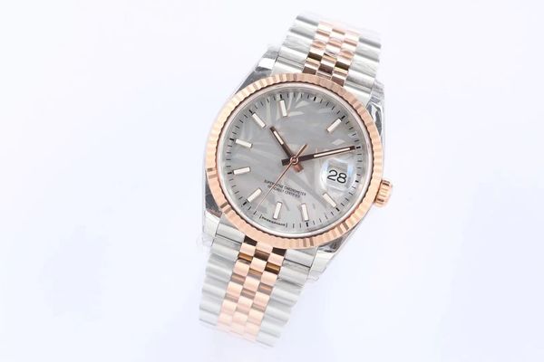 

ew 2021 new mechanical watches men and women 3235 movement sheet thickness of 11.7mm diameter 36mm swiss ice blue montre de luxe mens wristw, Slivery;brown