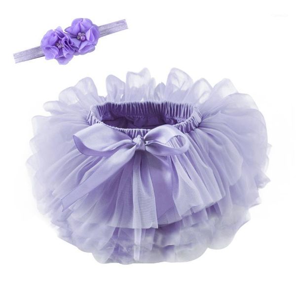 

skirts 2pcs baby girl tutu skirt tulle lace headband flower set mesh born infant outfits, Blue