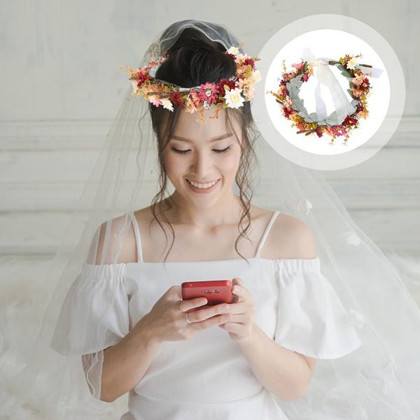 

decorative flowers & wreaths 1 pc beautiful rattan wreath po prop wedding headdress