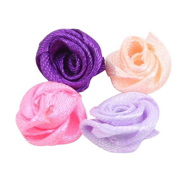 

decorative flowers & wreaths 100pcs/pack artificial heads fake rose for home wedding decoration diy bear accessories decor valentine's