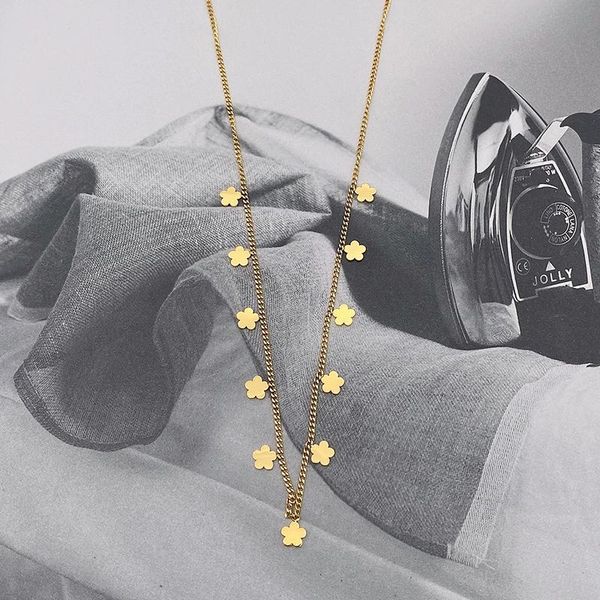 

chokers vankeliif simple animal geometry stainless steel women's necklace with different styles of classic fashion jewelry, Golden;silver