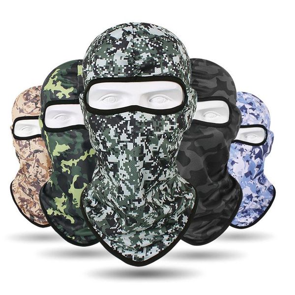 

cycling caps & masks camouflage riding fishing mask headscarf bike bandana headband tube scarf, Black