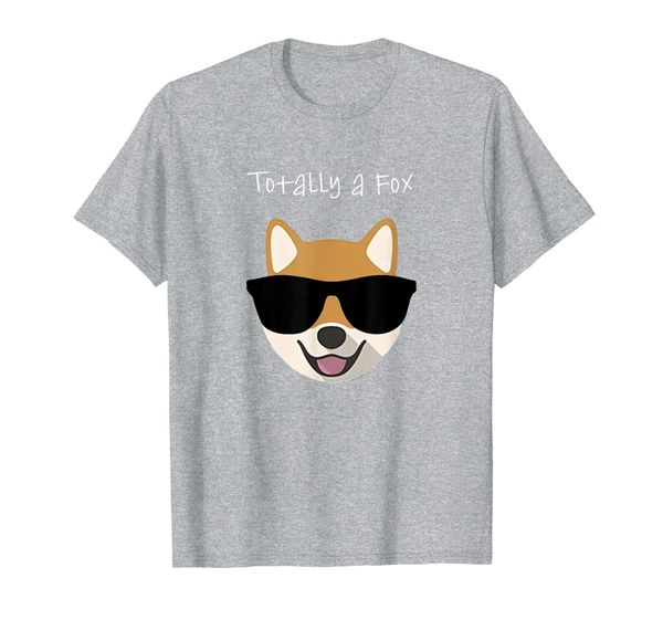 

shiba inu totally a fox dog tee shirt for canine puppy love, White;black