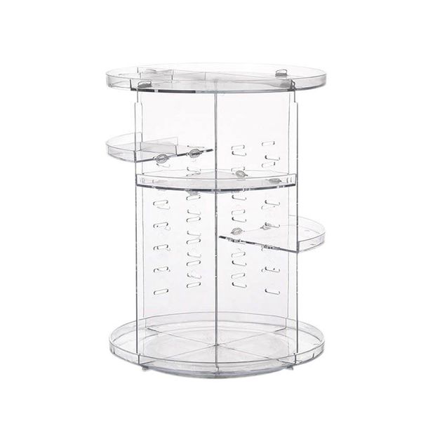 

bathroom storage & organization rotating makeup organizer, cosmetic jewelry box