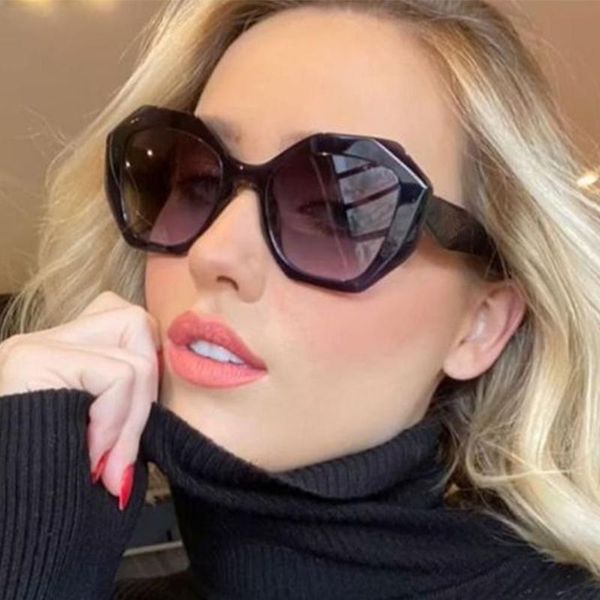 

outdoor eyewear fashion polygonal sunglasses women vintage irregular big gradient sun glasses female for retro brand eyeglasses