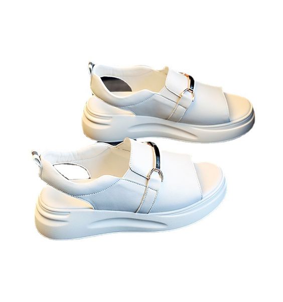 

sandal women's summer new thick sole single flat style summer, Black