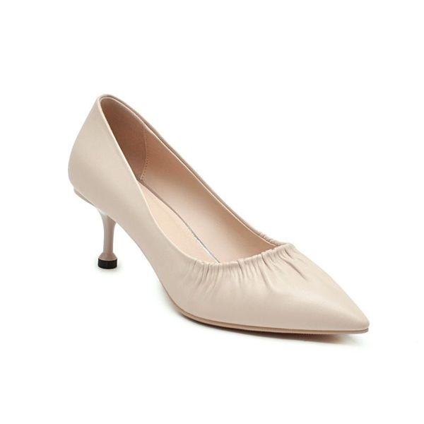 

dress shoes in the spring and autumn 2021 high heel cat with 40 yards 33 - shallow mouth pointed single woman, Black