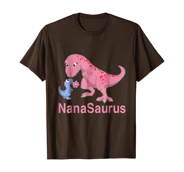 

nanasaurus t shirt nana shirt funny dinosaur-tee for grandma, White;black