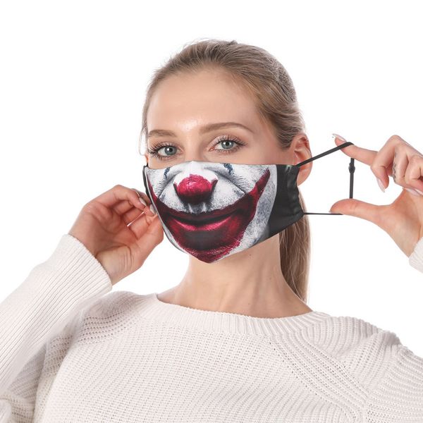 

with filter element printed for dust prevention and haze children's mask