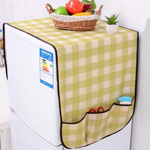 

hanging baskets pastoral refrigerator dust cover universal towel storage bag kitchen basket