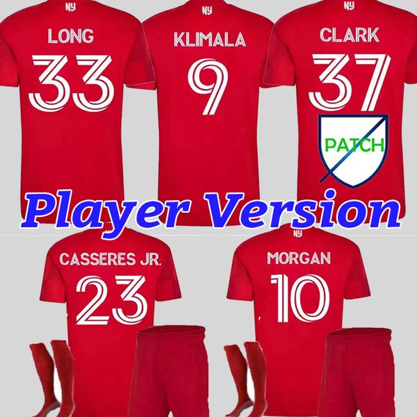 

2022 2023 new york red away mls soccer jersey morgan amaya klimala casseres jr. long clark 22 23 football shirts reyes tolkin omir fernandez, Black;yellow