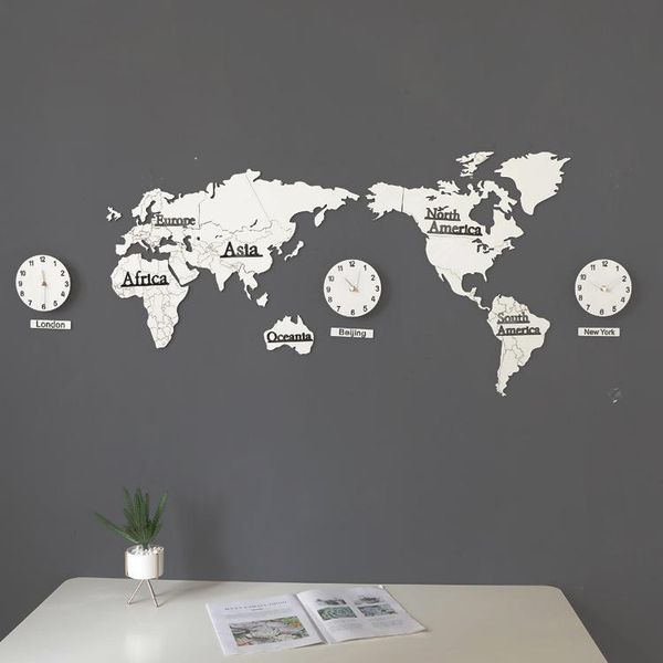 

wall clocks large clock sticker 3d acrylic wood diy home decor silent watches gift