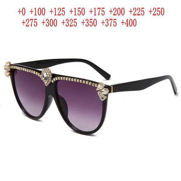 

sunglasses ultra light outdoor crystal diamond rhinestone reading for women vintage uv protection full lens reader nx, White;black