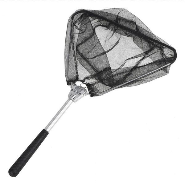 

aluminum alloy nylon retractable carp fishing landing hand nets 50cm upscale sea accessories