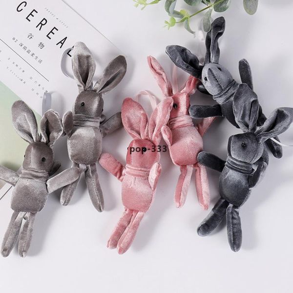 La celebrità web della bambola coniglio dei desideri Douyin con bouquet eterno, ciondolo portachiavi, confezione regalo, accessori di peluche