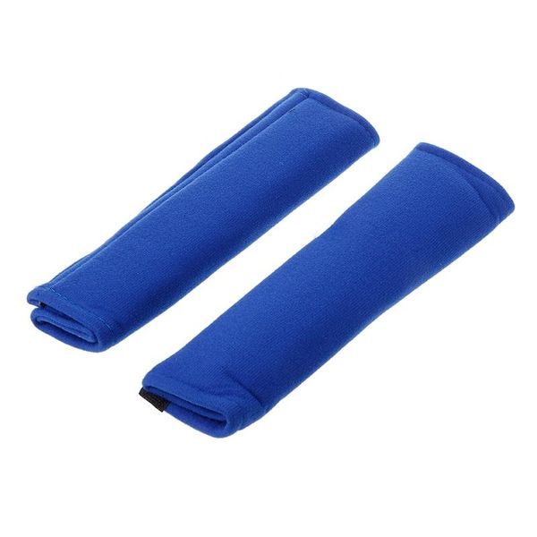 

2pcs comfortable car safety seat belt shoulder pads cover cushion harness pad aug6_33 back support, Black;blue