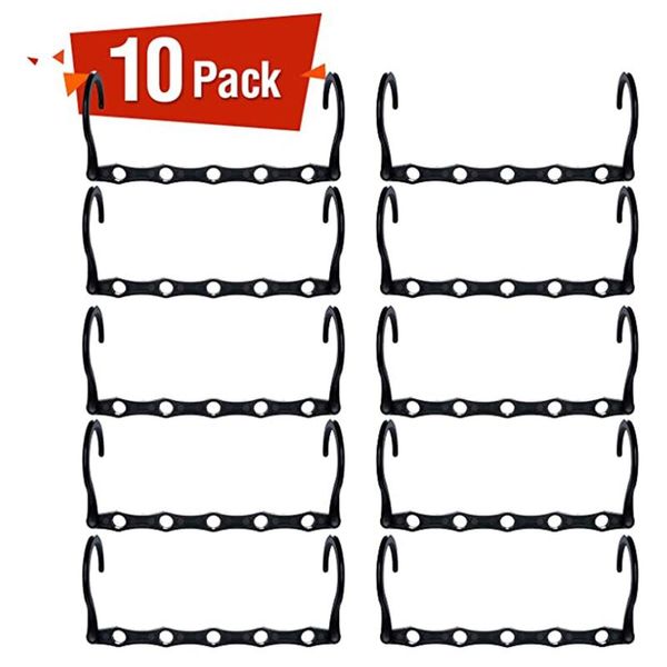 

Pack 5 Holes Folding Clothes Hangers For Drying Rack Multi-function Closet Organizer Space Saving #g2 & Racks