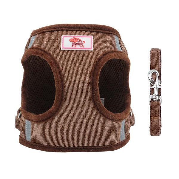 

dog collars & leashes pet supplies leash set harness reflective chest strap corduroy mesh breathable design adjustable size