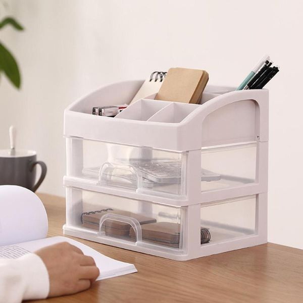 

hooks & rails 2/3 layer makeup brush drawer storage box jewelry case sundries holder organizer