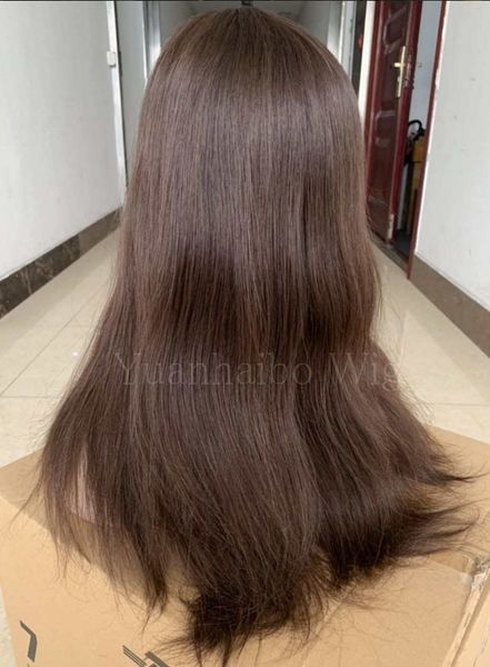 

4x4 silk jewish wig middle brown color4 finest european virgin human hair chestnut brown color 2 kosher wigs fast express de8187024, Black;brown